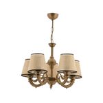 Casa si Gradina - Corpuri si surse de iluminat - Lustre si pendule - Lustra, Opviq, metal, negru auriu crem, 65 cm - Infinity.ro