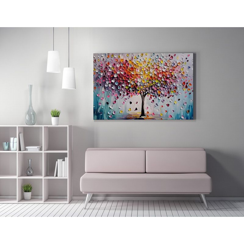 Casa si Gradina - Decoratiuni - Tablouri - Tablou canvas decorativ, Wallxpert, multicolor, 50x70 cm, bumbac si poliester, rama lemn, 463SNT1108 - Infinity.ro