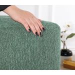 Casa si Gradina - Mobilier - Scaune si fotolii - Tabureti - Taburet, Atelier Del Sofa, bumbac si in, verde, 45x45x45 cm, 209FLF1397 - Infinity.ro