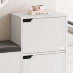 Casa si Gradina - Mobilier - Dulapuri si sifoniere - Dulapuri pantofi - Dulap pantofi, Hanah Home, pal melaminat, alb, 101.5x35.5x80.5 cm - Infinity.ro