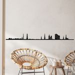 Casa si Gradina - Decoratiuni - Stickere decorative - Accesoriu decorativ de perete, Wallxpert, metal, negru, 120x0.15x11 cm - Infinity.ro