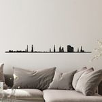 Casa si Gradina - Decoratiuni - Stickere decorative - Accesoriu decorativ de perete, Wallxpert, metal, negru, 120x0.15x11 cm - Infinity.ro
