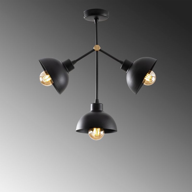 Casa si Gradina - Corpuri si surse de iluminat - Lustre si pendule - Lustra, Opviq, metal, negru, 46x15x47 cm - Infinity.ro