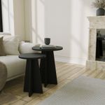 Casa si Gradina - Mobilier - Mese si birouri - Masute de cafea - Set masute de cafea, Hanah Home, pal melaminat, negru, 40x40x50 cm, 30x30x45 cm - Infinity.ro