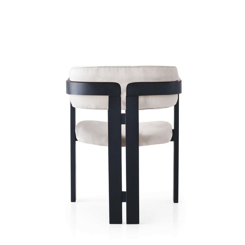 Casa si Gradina - Mobilier - Scaune si fotolii - Fotolii - Fotoliu, Hanah Home, lemn, crem si negru, 58x49x76 cm - Infinity.ro