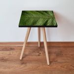 Casa si Gradina - Mobilier - Mese si birouri - Mese living - Masa laterala, Hanah Home, mdf, verde si negru, 35x35x42 cm - Infinity.ro