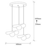 Casa si Gradina - Corpuri si surse de iluminat - Lustre si pendule - Candelabru, Opviq, metal, negru, 60x60x105 cm - Infinity.ro
