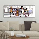 Casa si Gradina - Decoratiuni - Tablouri - Tablou decorativ pe panza, Wallxpert, multicolor, 30x80 cm, panza, rama lemn - Infinity.ro