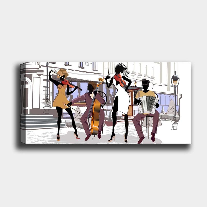 Casa si Gradina - Decoratiuni - Tablouri - Tablou decorativ pe panza, Wallxpert, multicolor, 30x80 cm, panza, rama lemn - Infinity.ro