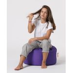 Casa si Gradina - Mobilier - Scaune si fotolii - Tabureti - Taburet rotund, Hanah Home, poliester, mov, 55x55x30 cm - Infinity.ro