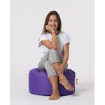 Casa si Gradina - Mobilier - Scaune si fotolii - Tabureti - Taburet rotund, Hanah Home, poliester, mov, 55x55x30 cm - Infinity.ro