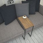 Casa si Gradina - Mobilier - Mese si birouri - Mese living - Masuta laterala, Hanah Home, pal melaminat, stejar, 46x26x62 cm, 801CMY2881 - Infinity.ro