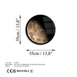 Casa si Gradina - Decoratiuni - Tablouri - Tablou decorativ din sticla calita, Wallxpert, multicolor, diametru 30 cm, grosime 4 mm - Infinity.ro