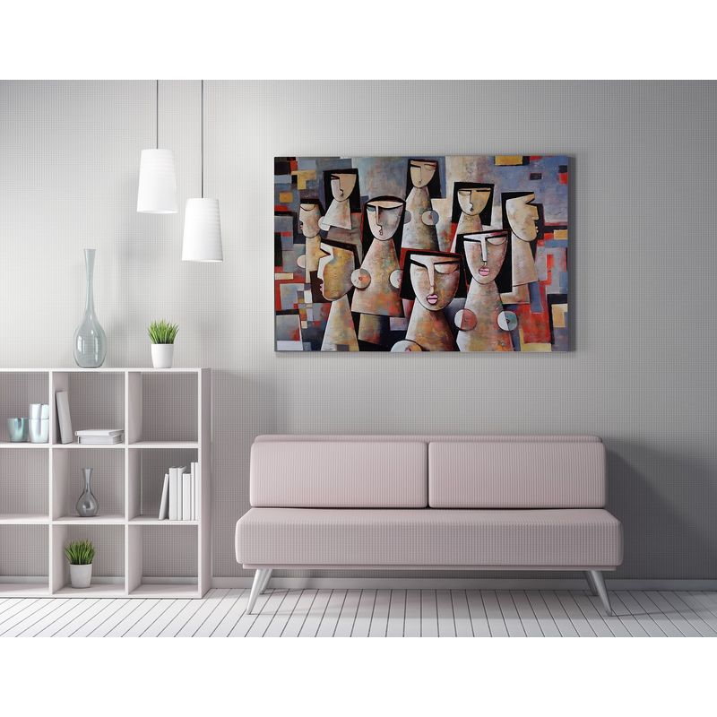 Casa si Gradina - Decoratiuni - Tablouri - Tablou canvas decorativ, Wallxpert, multicolor, 50% bumbac 50% poliester, 50x70 cm, 265VGA1593 - Infinity.ro