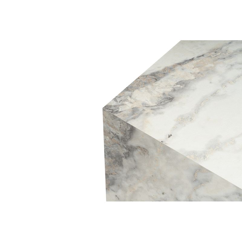 Casa si Gradina - Mobilier - Mese si birouri - Masute de cafea - Set masute laterale, Hanah Home, mdf, freesia marble, 40x40x40 cm, 40x40x45 cm - Infinity.ro