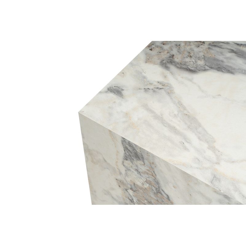 Casa si Gradina - Mobilier - Mese si birouri - Masute de cafea - Set masute laterale, Hanah Home, mdf, freesia marble, 40x40x40 cm, 40x40x45 cm - Infinity.ro