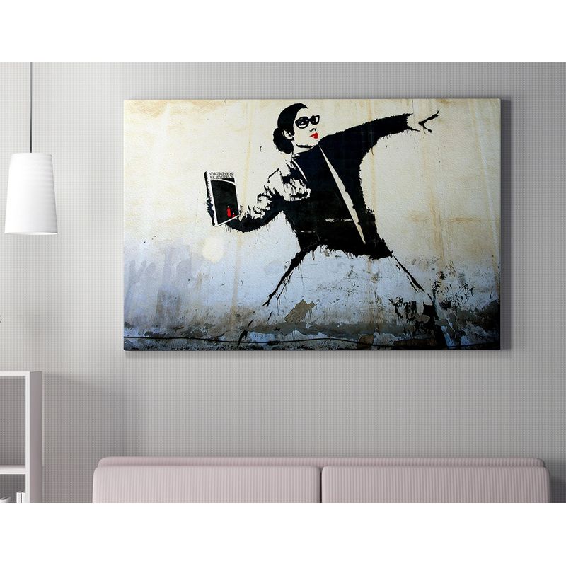 Casa si Gradina - Decoratiuni - Tablouri - Tablou decorativ pe panza, Wallxpert, multicolor, 50x70 cm, 50% bumbac, 50% poliester, rama lemn - Infinity.ro
