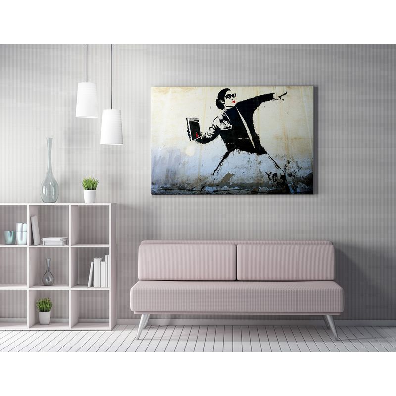 Casa si Gradina - Decoratiuni - Tablouri - Tablou decorativ pe panza, Wallxpert, multicolor, 50x70 cm, 50% bumbac, 50% poliester, rama lemn - Infinity.ro