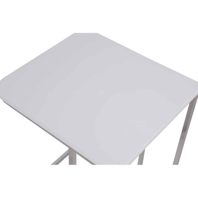 Casa si Gradina - Mobilier - Mese si birouri - Masute de cafea - Set masute cuib, Hanah Home, cadru metal, alb, blat mdf, 3 bucati - Infinity.ro