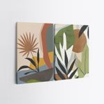 Casa si Gradina - Decoratiuni - Tablouri - Tablou decorativ canvas, Wallxpert, multicolor, 50x70 cm, set 2 piese - Infinity.ro