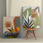Casa si Gradina - Decoratiuni - Tablouri - Tablou decorativ canvas, Wallxpert, multicolor, 50x70 cm, set 2 piese - Infinity.ro