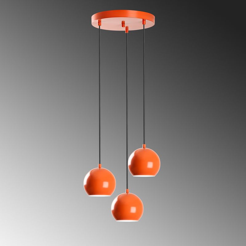 Casa si Gradina - Corpuri si surse de iluminat - Lustre si pendule - Candelabru, Opviq, metal, portocaliu, diametru 45 cm, inaltime reglabila - Infinity.ro