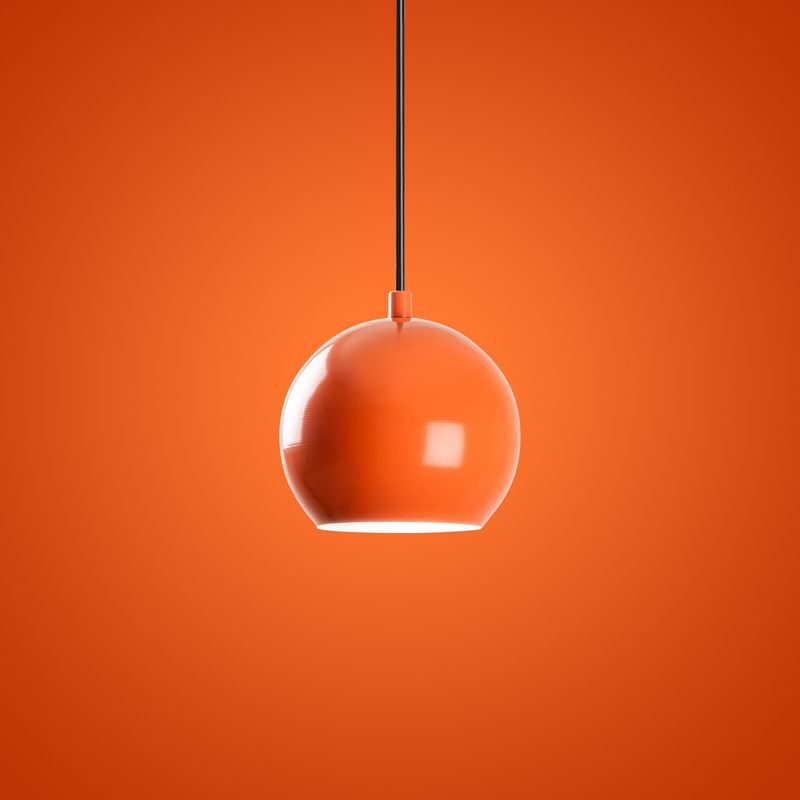Casa si Gradina - Corpuri si surse de iluminat - Lustre si pendule - Candelabru, Opviq, metal, portocaliu, diametru 45 cm, inaltime reglabila - Infinity.ro