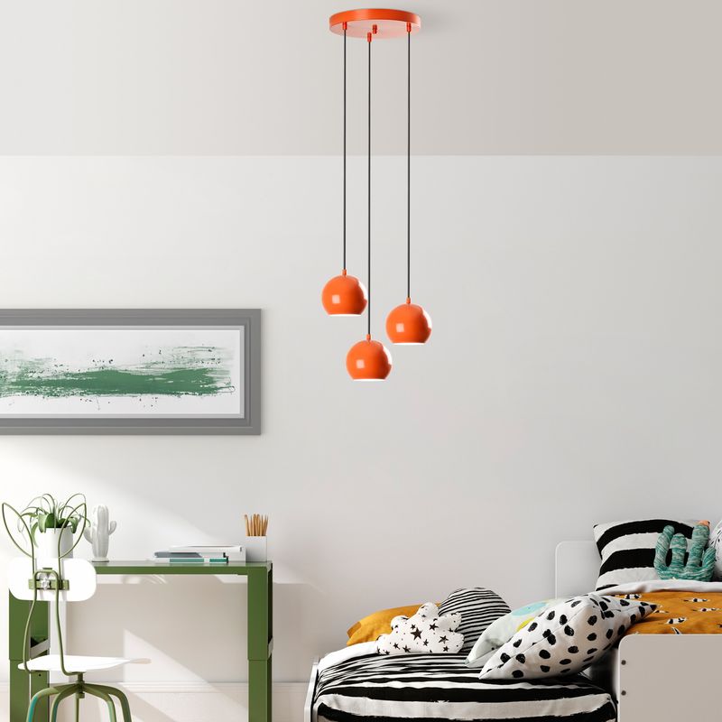 Casa si Gradina - Corpuri si surse de iluminat - Lustre si pendule - Candelabru, Opviq, metal, portocaliu, diametru 45 cm, inaltime reglabila - Infinity.ro
