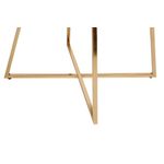 Casa si Gradina - Mobilier - Scaune si fotolii - Scaune - Set scaune, Hanah Home, metal, catifea, auriu maro, 50x49x90 cm, 4 bucati - Infinity.ro