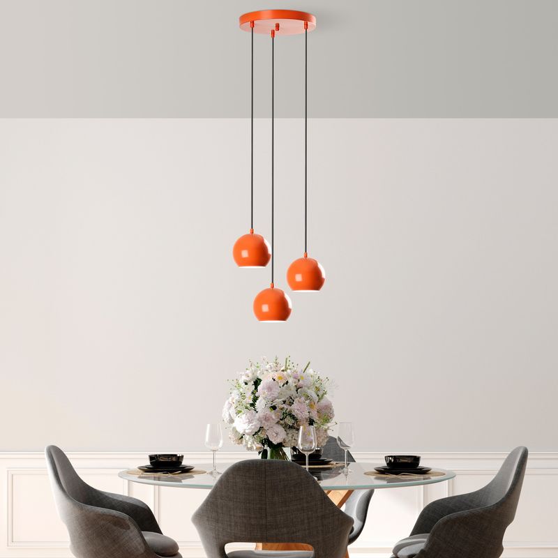Casa si Gradina - Corpuri si surse de iluminat - Lustre si pendule - Candelabru, Opviq, metal, portocaliu, diametru 45 cm, inaltime reglabila - Infinity.ro