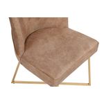 Casa si Gradina - Mobilier - Scaune si fotolii - Scaune - Set scaune, Hanah Home, metal, catifea, auriu maro, 50x49x90 cm, 4 bucati - Infinity.ro