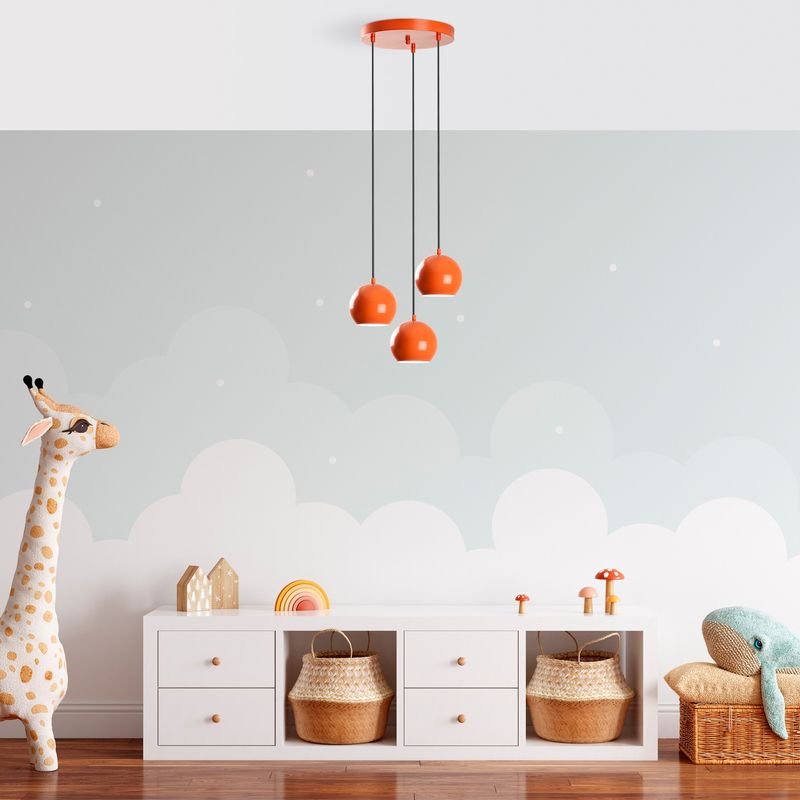 Casa si Gradina - Corpuri si surse de iluminat - Lustre si pendule - Candelabru, Opviq, metal, portocaliu, diametru 45 cm, inaltime reglabila - Infinity.ro