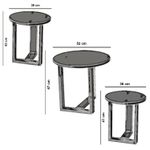 Casa si Gradina - Mobilier - Mese si birouri - Masute de cafea - Set masute de cafea, Hanah Home, pal melaminat, alb, 3 piese - Infinity.ro