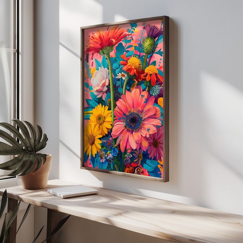 Casa si Gradina - Decoratiuni - Tablouri - Tablou decorativ inramat, Wallxpert, mdf, multicolor, 50x70x3.5 cm, 856EVL1604 - Infinity.ro