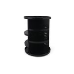 Ingrijire personala si Cosmetice - Machiaj - Accesorii machiaj - Organizator machiaj, Hermia, plastic, negru, 23x23x30.5 cm - Infinity.ro