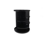 Ingrijire personala si Cosmetice - Machiaj - Accesorii machiaj - Organizator machiaj, Hermia, plastic, negru, 23x23x30.5 cm - Infinity.ro