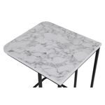 Casa si Gradina - Mobilier - Mese si birouri - Masute de cafea - Set masute cuib, Hanah Home, metal si mdf, alb si negru, 41x46x48.8 cm, 36x44x53.8 cm, 31x42x59 cm - Infinity.ro