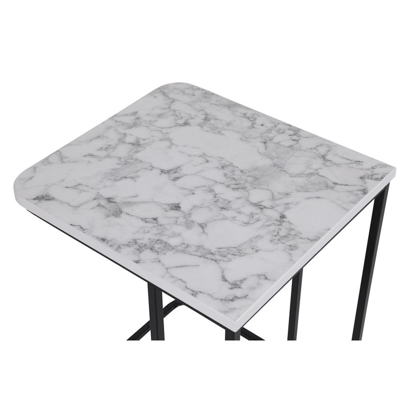 Casa si Gradina - Mobilier - Mese si birouri - Masute de cafea - Set masute cuib, Hanah Home, metal si mdf, alb si negru, 41x46x48.8 cm, 36x44x53.8 cm, 31x42x59 cm - Infinity.ro