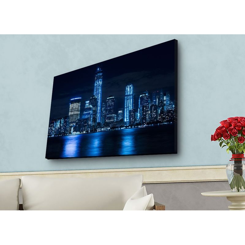 Casa si Gradina - Decoratiuni - Tablouri - Tablou canvas cu led, Wallxpert, piele intoarsa, multicolor, 45x70 cm, 254LED4573 - Infinity.ro