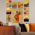 Casa si Gradina - Decoratiuni - Tablouri - Tablou decorativ, Wallxpert, mdf, multicolor, 20x15 cm, 30x40 cm, set 9 piese - Infinity.ro