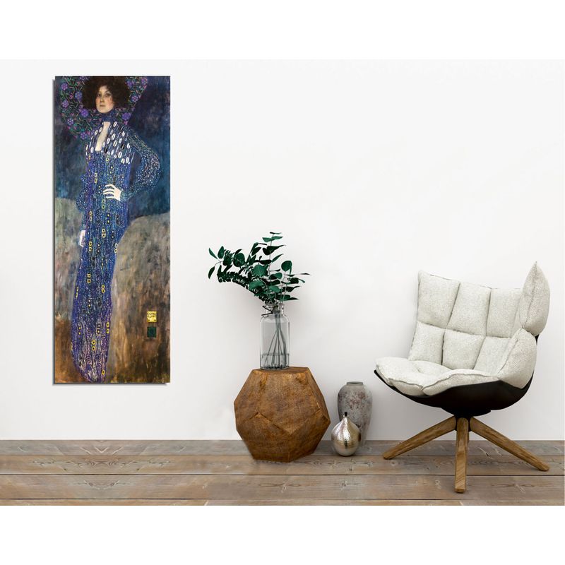 Casa si Gradina - Decoratiuni - Tablouri - Tablou decorativ canvas, Wallxpert, multicolor, 30x80 cm, 100% panza, rama lemn, gustav klimt - Infinity.ro