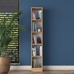 Casa si Gradina - Mobilier - Biblioteci si rafturi - Biblioteci - Biblioteca, Hanah Home, pal melaminat, nuc, 30x25x170 cm - Infinity.ro