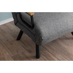 Casa si Gradina - Mobilier - Canapele si coltare - Canapele - Canapea extensibila, Hanah Home, metal, stofa in, gri deschis, 175x60 cm - Infinity.ro
