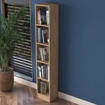 Casa si Gradina - Mobilier - Biblioteci si rafturi - Biblioteci - Biblioteca, Hanah Home, pal melaminat, nuc, 30x25x170 cm - Infinity.ro