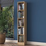 Casa si Gradina - Mobilier - Biblioteci si rafturi - Biblioteci - Biblioteca, Hanah Home, pal melaminat, nuc, 30x25x170 cm - Infinity.ro