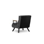 Casa si Gradina - Mobilier - Canapele si coltare - Canapele - Canapea extensibila, Hanah Home, metal, stofa in, gri deschis, 175x60 cm - Infinity.ro