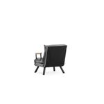 Casa si Gradina - Mobilier - Canapele si coltare - Canapele - Canapea extensibila, Hanah Home, metal, stofa in, gri deschis, 175x60 cm - Infinity.ro