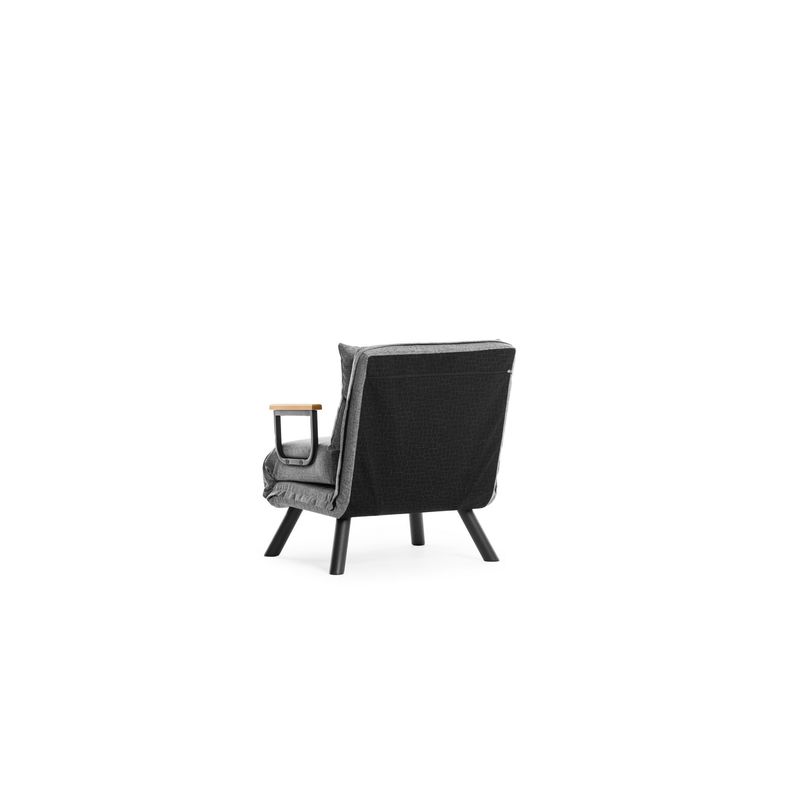 Casa si Gradina - Mobilier - Canapele si coltare - Canapele - Canapea extensibila, Hanah Home, metal, stofa in, gri deschis, 175x60 cm - Infinity.ro