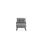 Casa si Gradina - Mobilier - Canapele si coltare - Canapele - Canapea extensibila, Hanah Home, metal, stofa in, gri deschis, 175x60 cm - Infinity.ro