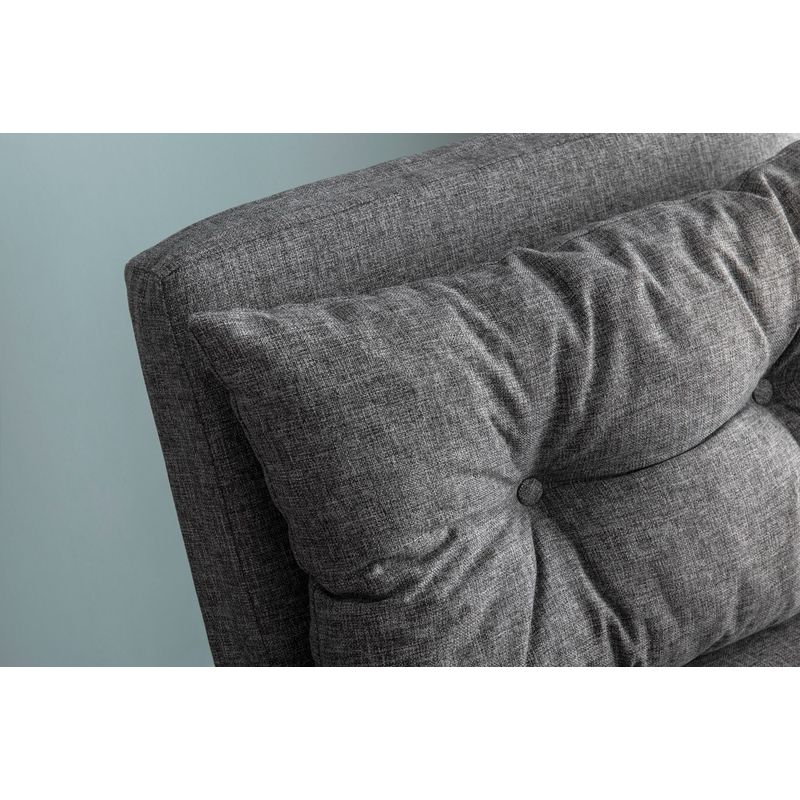 Casa si Gradina - Mobilier - Canapele si coltare - Canapele - Canapea extensibila, Hanah Home, metal, stofa in, gri deschis, 175x60 cm - Infinity.ro
